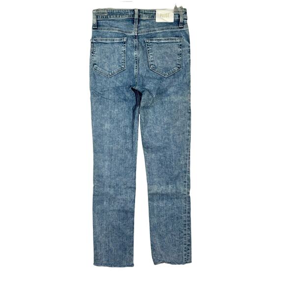 Paige Hoxton Slim Aloha Destructed Jeans 24 Frayed - Picture 4 of 16